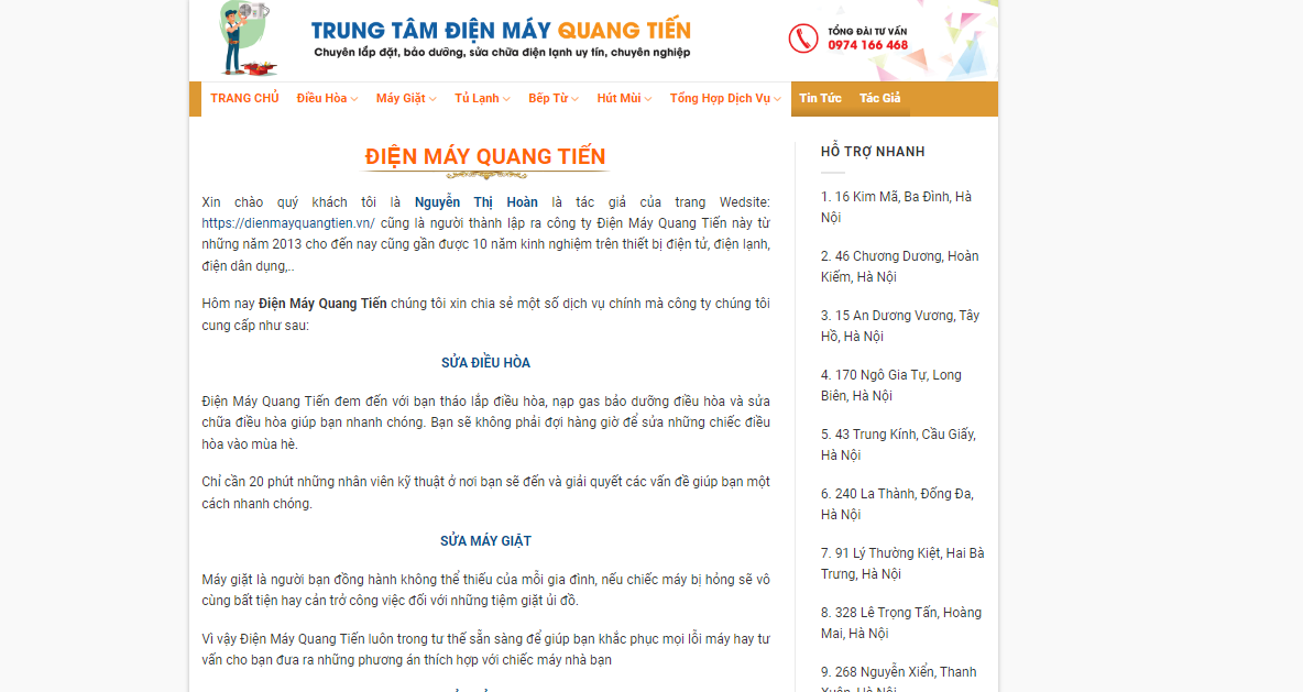 Ảnh Bìa Điện Máy Quang Tiến